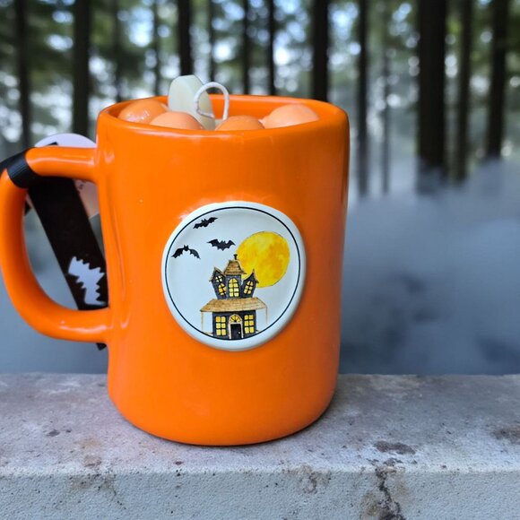 Handmade ✦ Rae Dunn Home Spooky Home Mug Candle ✦ Vanilla Cookie Pumpkin Soy Wax - Picture 5 of 9